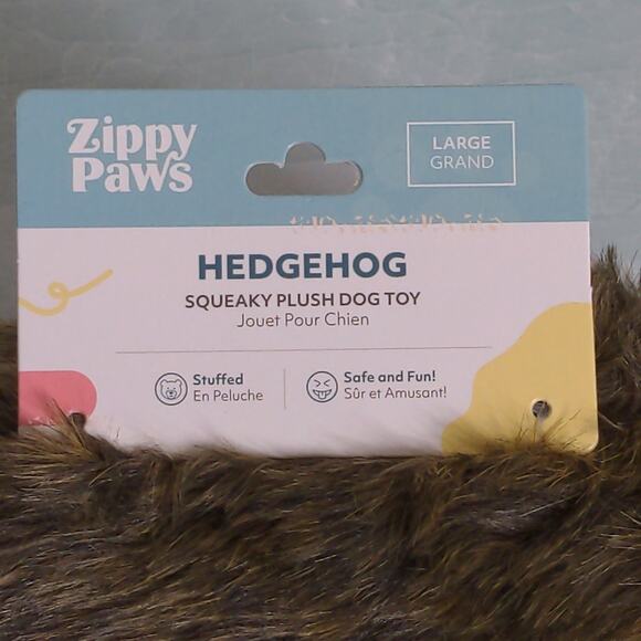 Zippy Paws Hedgehog Squeaky Plush Dog Toy - NWT - Picture 7 of 12